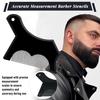 4Pcs/Set Men Beard Shaper Comb Tool Beard Lineup Guide Professional Facial Hair Goatee Whisker Styling Trimming Edging Shaping Template Stencil