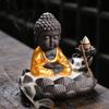 Buddha Waterfall Backflow Incense Burner Lotus Incense Stick Holder Home Ornament Zen Meditation Relaxing Ornaments -No Incense