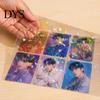 Rainbow Shimmer Laminating Roll 2PCS Holographic Film, with Shimmering Effect, Waterproof Sheets Scratch-Proof Precoated for Cards And DIY Projects