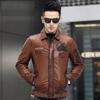 Осенне-зимняя кожаная куртка, красивая трендовая мотоциклетная одежда, универсальная кожаная куртка с лацканами, мужская одежда