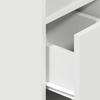 Nightstand with Drawer White 25 x 31 x 66 cm