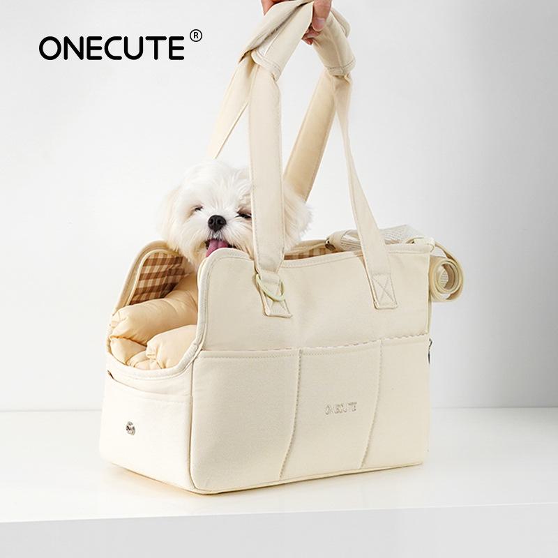 Korean Small Dog Outing Bag - Portable Pet Carrier for Cats and Small Dogs