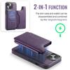 MAGKING K3 Series For iPhone 15 Case Compatible with MagSafe Wallet PC+TPU+PU Phone Cover