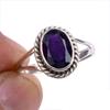 Подарочное кольцо из чистого серебра 925 пробы с натуральным африканским аметистом S.7 K8N97