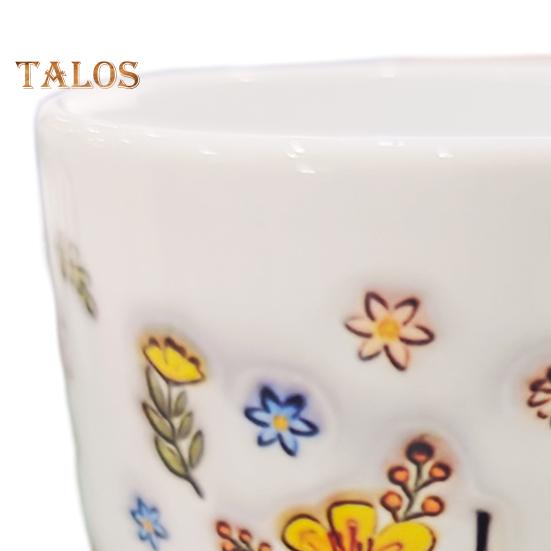 Керамическая кофейная кружка для мамы, цветочная кружка для воды, 11/15 унций, с ручкой типа С, чашка для питья, ручная работа, подарок на день рождения, Рождество для мамы, бабушки, дочери