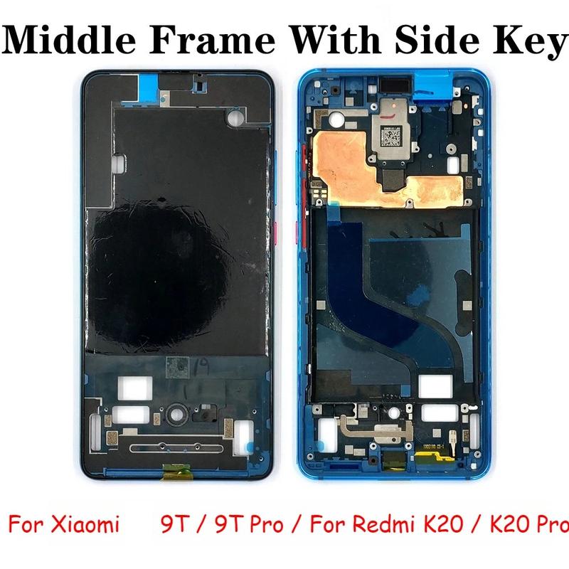 Оригинальная средняя рамка для Xiaomi Mi 9T / Redmi K20 Pro, передняя рамка корпуса LCD с боковыми кнопками, запчасти для ремонта