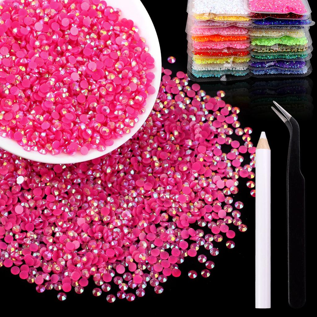 2Mm3Mm4Mm Flat Bottom Resin Drill Diy Handmade Mobile Phone Case Beauty Sticker Drill