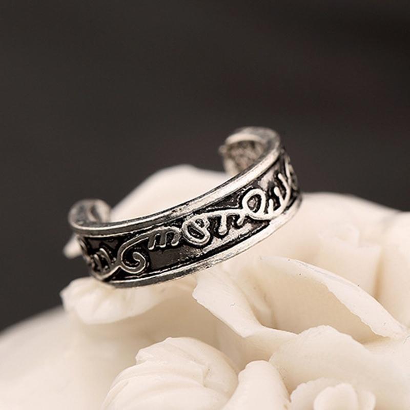Women Lady Fashion Antique Silver Metal Toe Ring Foot Beach Jewelry Adjustable