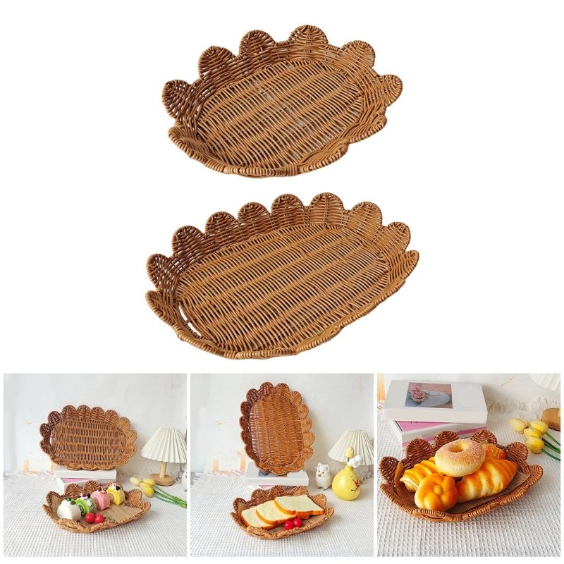 Multifuntional Bread Baskets Stackable Storage Baskets Display Basket Food Storage Basket Fruit Display Bowl for Food