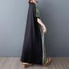 Dimanaf New 2025 Women Summer Plus Size Dress Loose Bohemian Pocket Basic Casual Long Dress Oversized
