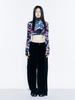 ВЕГАНСКИЙ Бархатный Укороченный Топ с Принтом Тигра (Blackpink)
