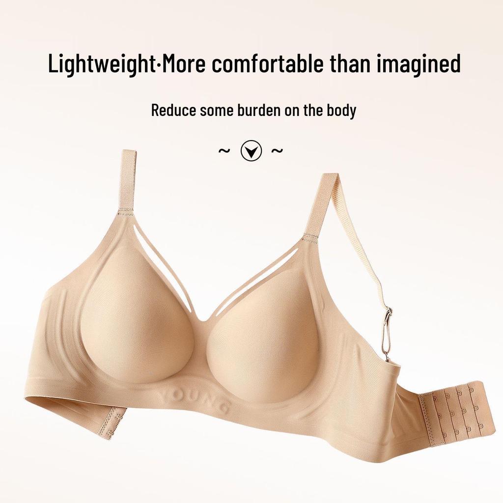Seamless Plus Size Invisible Support Bra for Women - Lifting, Anti-Sagging, Thin Style, Minimizing Large Chest