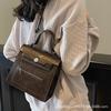 Корейская версия модной сумки 2025 новая сумка через плечо в студенческом стиле с лоскутной отделкой повседневная сумка кроссбоди большой вместимости