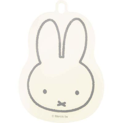Okato Miffy Силиконовая губка с присоской и отверстием для подвешивания, широкая x глубокая x толстая, безопасная, кипятимая, для кухни, 9,5 см 13,5 см 1,1 см