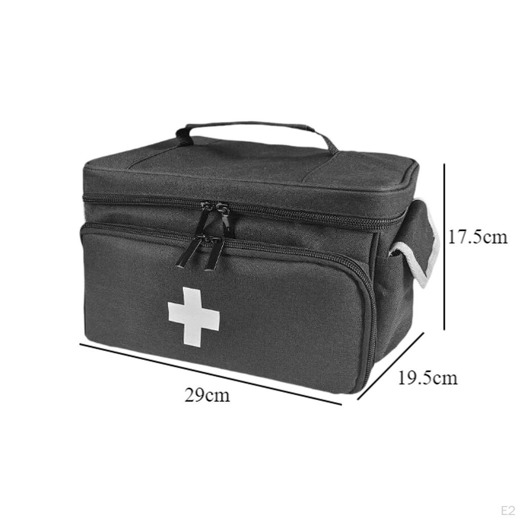 Empty First Aid Bag Emergency Kits Organizer Zippered Pouches Pouch Medical for