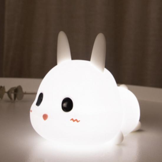 Bunny Nightlight Color Changing Bedroom Light Gift Soft Desk Lamp Nursery Led Silicone Night Light For Children