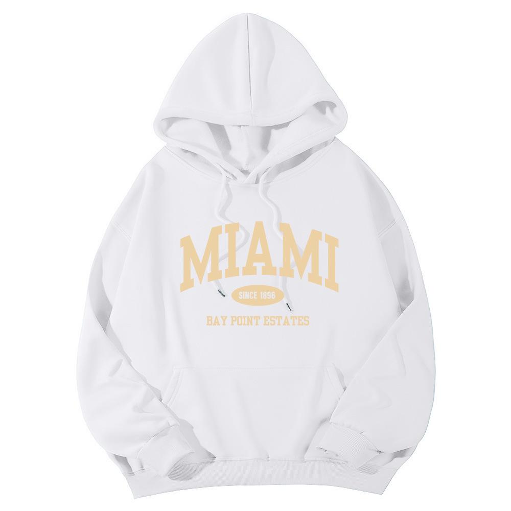 New casual sports sweater fleece hooded sports sweater men's and women's autumn and winter sports fashion