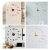 3D DIY Wall Clock Simple Installation Battery-Powered Quiet Modern Nordic Wall Clock for Living Room Bedroom