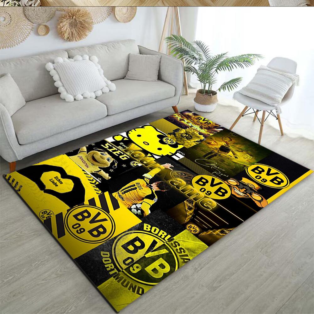Borussia Dortmund Customize Text Floor Rug Office Rug Suitable for Outdoor Living Rooms Kitchen Decorate room Antislip Carpet Office home decor