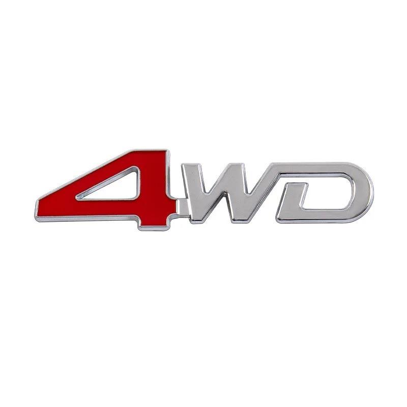 3D Металлический Логотип 4wd Эмблема Буквы Наклейка На крыло Багажник Автомобиля Значок Наклейка Аксессуары