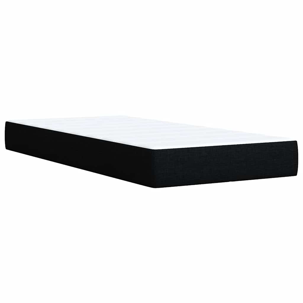 Box Spring Bed with Mattress Black 80 x 200 cm Fabric
