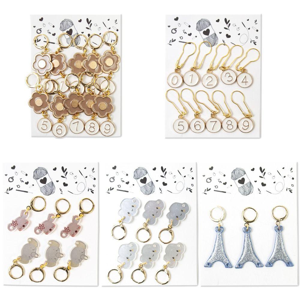 DIY ремесленные маркеры, металлические маркеры для вязания, подвески, металлическая защелка для вязания крючком, инструменты для вязания