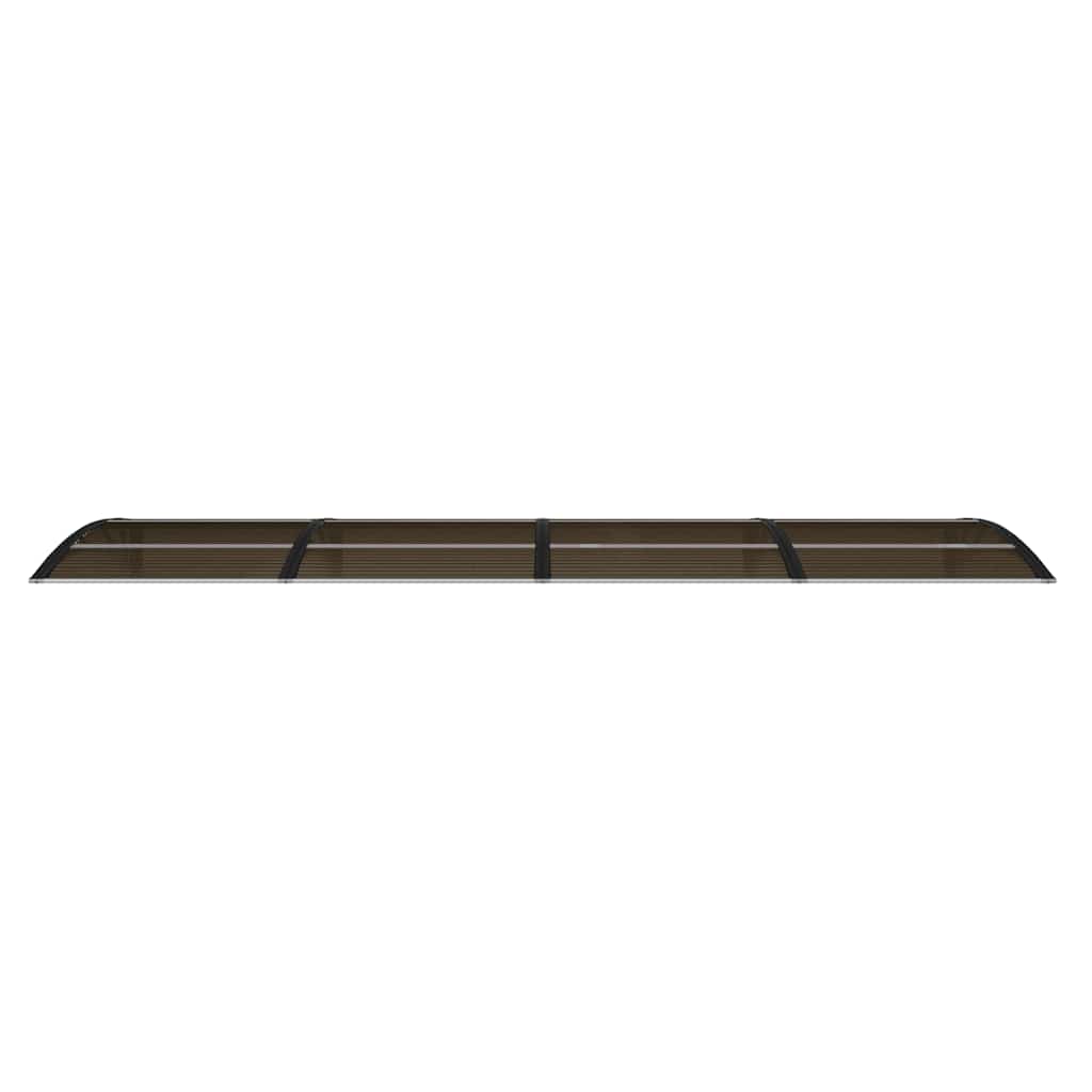 Door Canopy Black 350 x 100 cm Polycarbonate