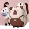 Capybara Playful Character School Backpack For Toddlers And Kids In Various Options Color