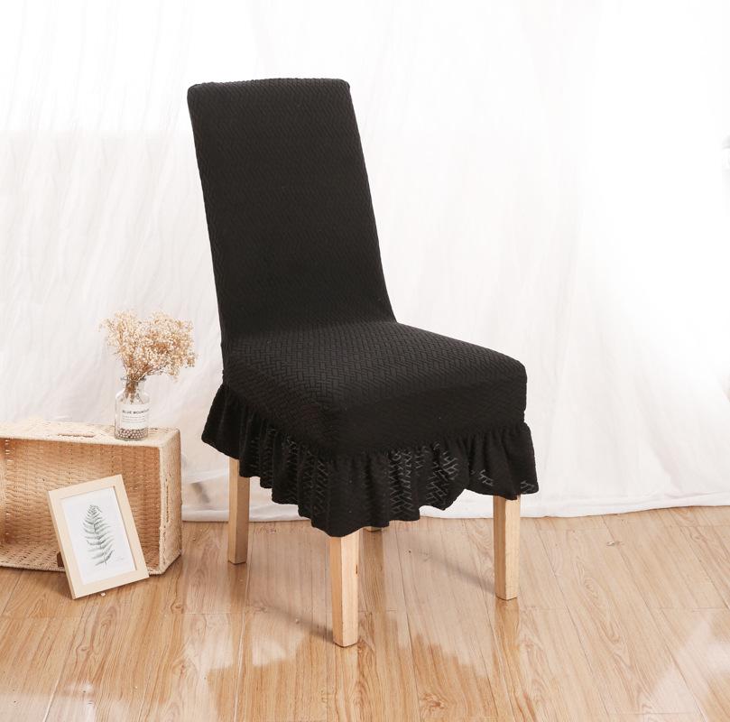 Юбка, чехол на обеденный стул, жаккардовый эластичный мягкий чехол на сиденье, антигрязный чехол на табурет, подходит для комплекта, комната для домашних животных, домашний декор