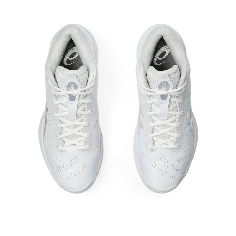 Asics Gelhoop V16 белые чисто серебряные мужские кроссовки 1063A078-100