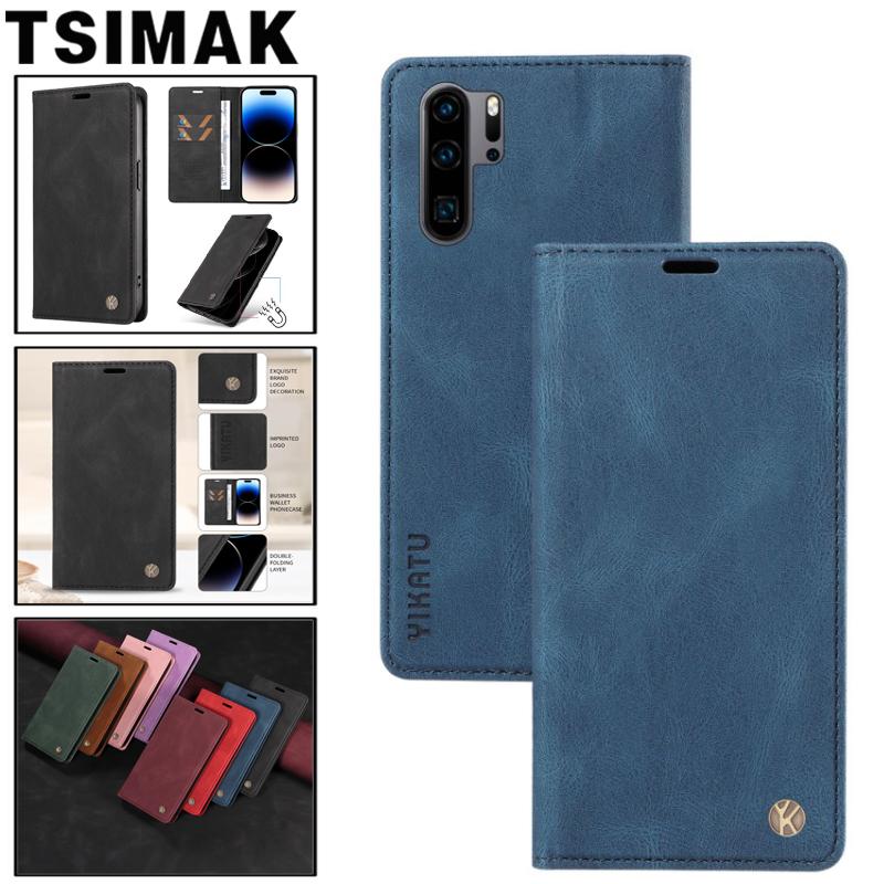 Кожаный чехол-книжка для Huawei P8 P10 P20 Pro P30 Lite Mate 10 20 Y5 2018 Y6 Y6S Y7 Y9 Prime 2019 P Smart Z Чехол для телефона