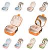 PU Handle Necklace Ring Case Plastic Earring Organizer Cute Silicone Liner Jewelry Box  Travel