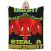 Ballerina Uchina Funny Italian Brainrot Meme Plush Blanket Students  Flannel Throw Blanket For Couch Sofa Bed Warm Bedspread