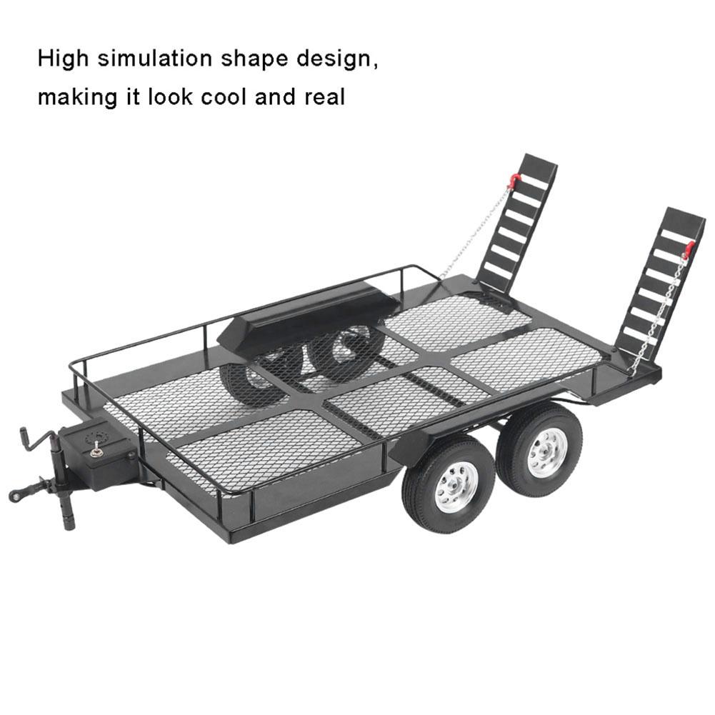 Новый металлический прицеп для внедорожника, аксессуар для RC-машины 1/10 RC4WD, RC-аксессуар, RC-прицеп