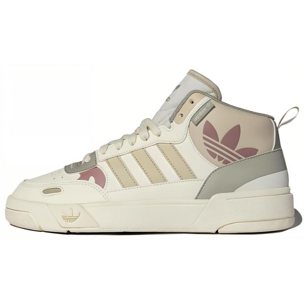 adidas Оригинальные кроссовки Originals Post Up из кожи, с нескользящей подошвой, легкие, средней высоты, женские кроссовки, светло-серые, фиолетовые ID4085