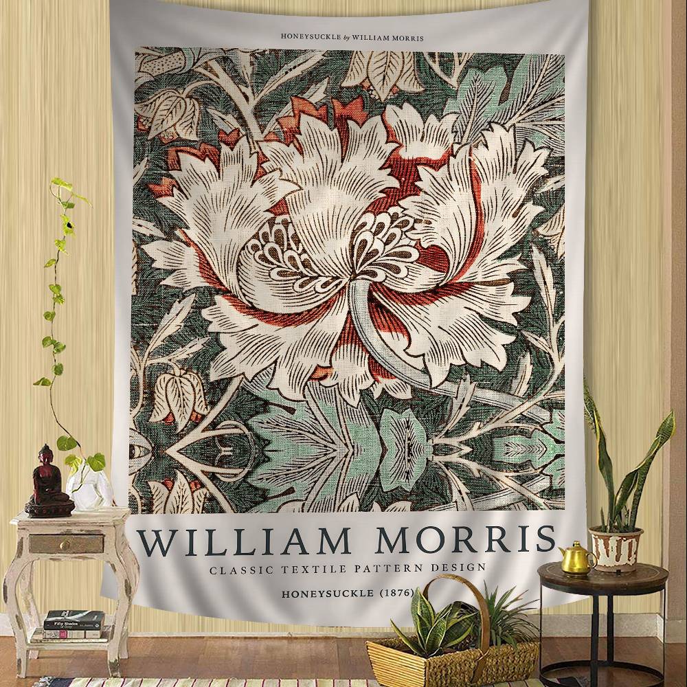 Абстрактный WWilliam MMorris Цветочный Мультяшный Гобелен Настенное Украшение Бытовое Домашний Декор