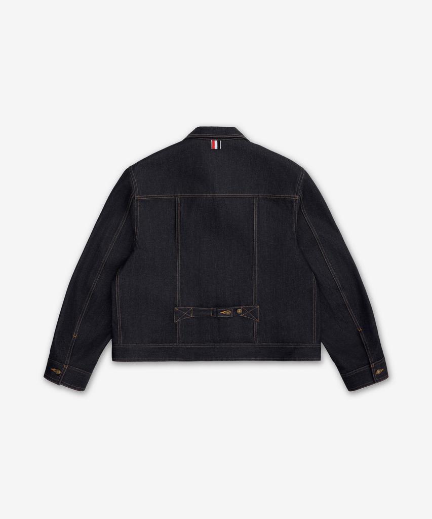Thom Browne Selvedge Denim Backstrap Utility Jacket - Navy / Mjo256Sf1101415