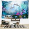 Рыба мечты подводный пейзаж гобелен настенный богемный абстрактный кавайный простой хиппи спальня гостиная домашний декор