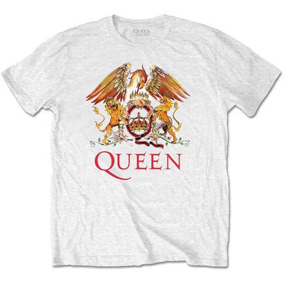 Белая футболка унисекс Queen Classic Crest Slim Fit