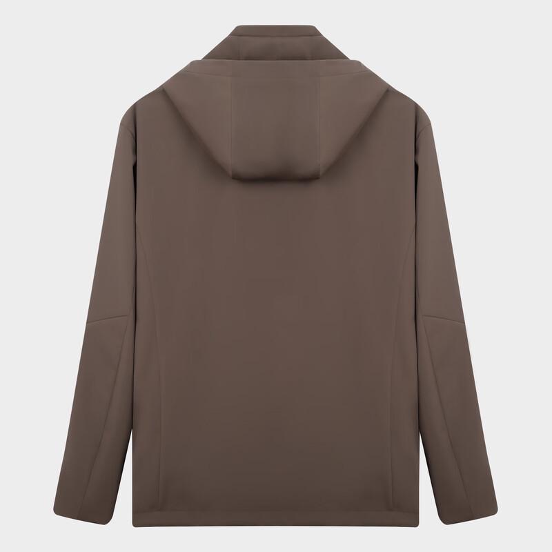 Мужская куртка в стиле business casual, ветрозащитная, со съемным капюшоном