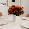 Decorative Faux Flowers for Living Room Sunflower Artificial Flowers, Realistic Fake Bouquet Wedding Home, Rustic Reusable Silk Floral