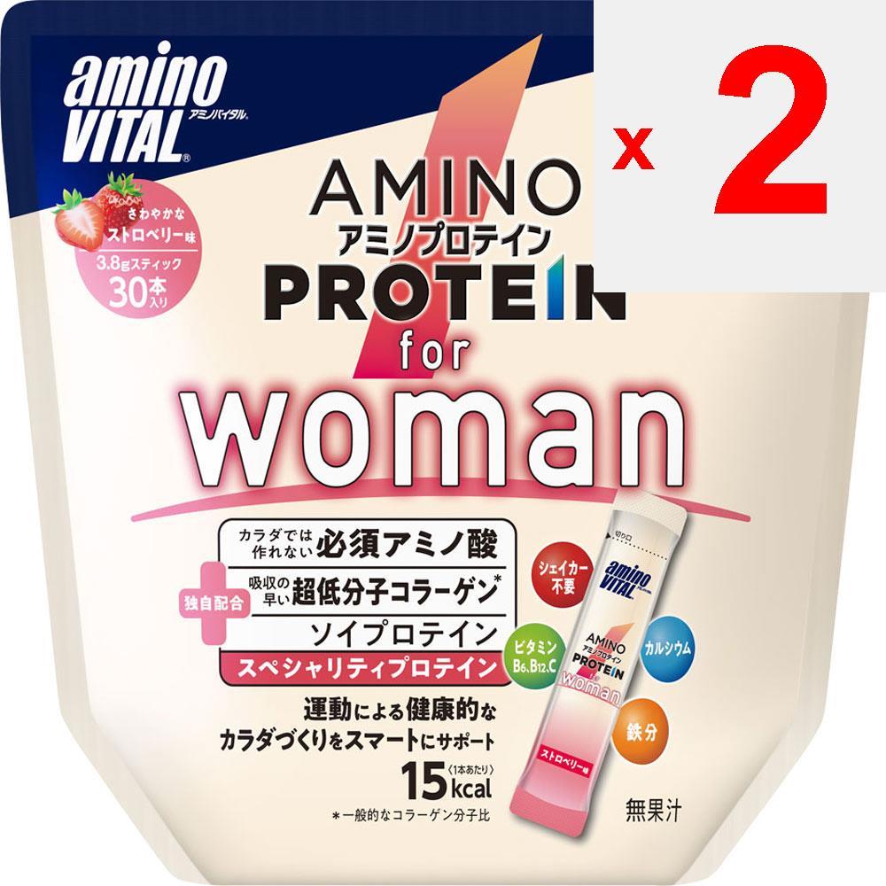 Ajinomoto Amino-Vital R Amino Protein" for Woman Strawberry Flavor Pouch 30packets Other (check Locks, Tongue Cleaners, Etc.) Other (check Locks, Tong