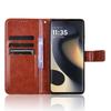 For Motorola Edge (2024) 5G Wallet Phone Case Crazy Horse Texture Leather Flip Cover
