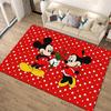 1 шт. Ковер с рисунком Микки Мауса и Минни от Disney, Коврик для зоны, Нескользящий ковер, Коврик для пола, стирающийся вручную, Подходит для гостиной, спальни, Декор для дома