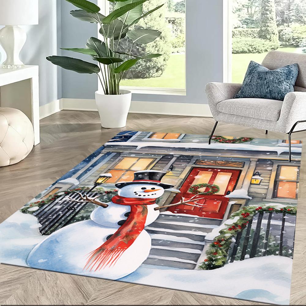 Christmas 1 Area Rug Perfect for Living Rooms Game Room Kitchen Bedrooms Antislip Carpet Anime Office Decor