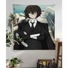 OOsamu Dazai АНИМЕ Аниме Гобелен Хиппи Цветочные Настенные Ковры Декор для Общежития Дешевые Хиппи Настенное Украшение