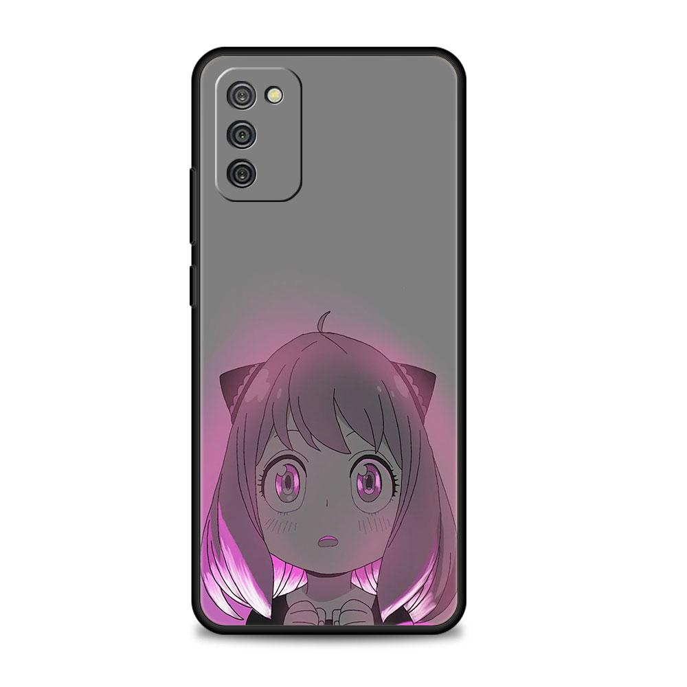 Для Samsung A12 A51 A52 A41 A21s A72 A31 A02s A71 A32 4G A73 A53 A52s 5G Print Funda Spy×Family Cute Yor Anya Bright Drawing