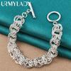 925 Sterling Silver Exquisite Jewelry Fashion Charm Bracelet 8 Inch MB179