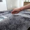 Nordic Style Grey Carpet Tie Dyeing Plush Soft Carpets for Living Room Bedroom Anti Slip Water Absorption Area Rugs Floor Mat