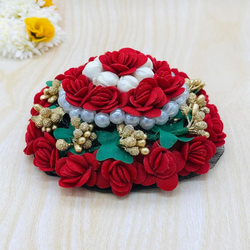 Искусственный цветок Джуда Гаджра для волос для укладки волос девочек (Упаковка-01,Цвет-Мульти)